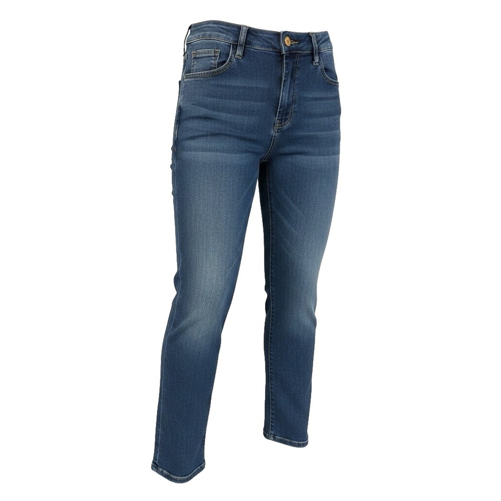 Nova Blue High Rise Straight Leg Jeans Womens Size Medium 26Wx26.5L Blue